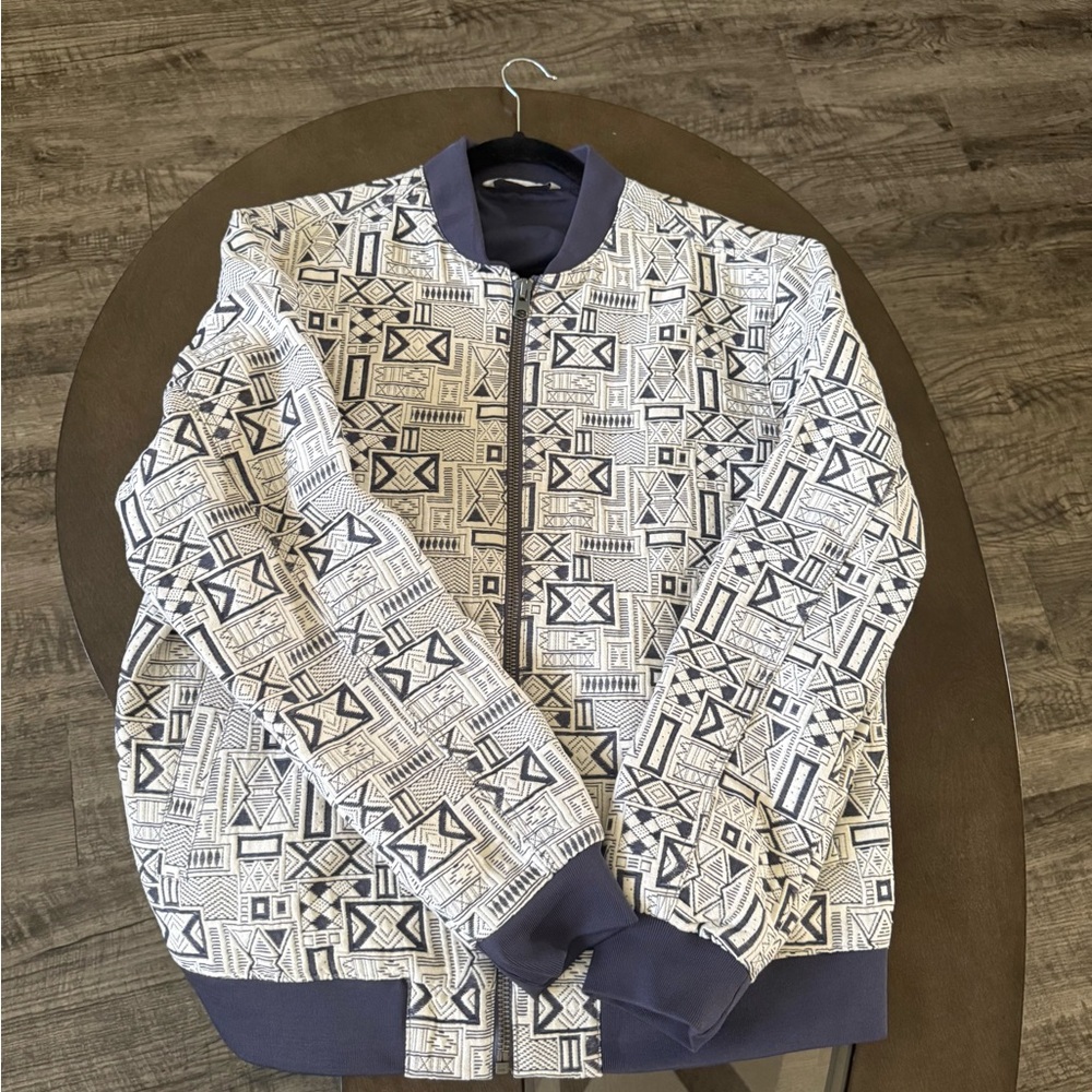 Geometric Patterned Men's Jacket